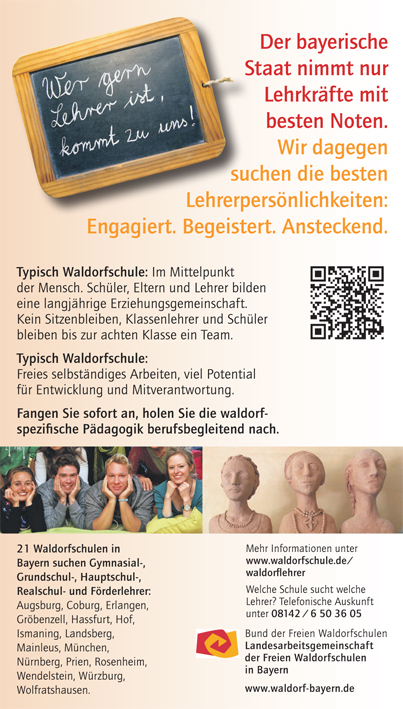 Ausbildung zum Waldorflehrer/in