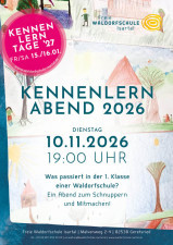 Kennenlern-Abend der Freien Waldorfschule Isartal