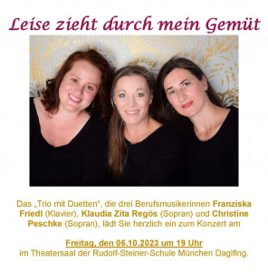 „Trio mit Duetten“  zu Gast an der Rudolf-Steiner-Schule München-Daglfing